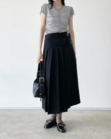 layered shirring t-shirts