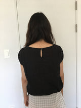 ル ピンタックリボンブラウス(2color)