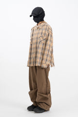 Neble Biowashing Check Shirt