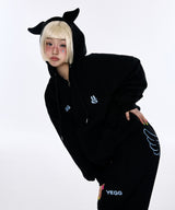 [BASIC] Wing Hoodie Black