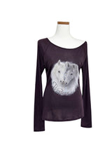 Pony Printing One Shoulder Long Sleeve