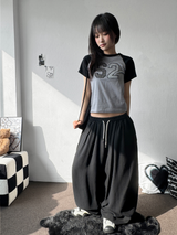 リンリンリネンリネンバルーンピンタックロングパンツ4カラー