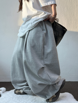 KNEE TWOTUCK BALLOON KEY RING LONG PANTS 🤎🩶🖤🤍💚6COLOR