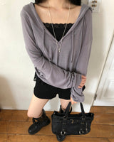 Milkong Hooded Long Sleeve T-Shirt