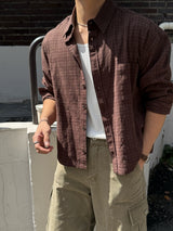 Mile cropped long-sleeve shirt