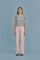ラベルベーシックTシャツ_gray