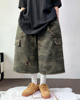 DAMAGE VINTAGE MILITARY BERMUDA PANTS 🖤🩶💚🤎20L0R