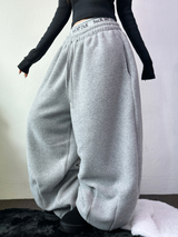 SNOW WING BALLOON GLEECE LONG PANTS 🤍🖤🧸3COLOR