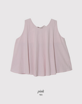 #バックスリットストラップスリーブレスブラウス (4color)