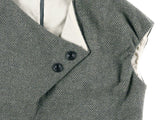 TULIP COLLAR PUFF BLOUSE (DOT KHAKI)