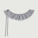 Mesh ruffle belt_gray