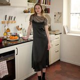 [LINE] Satin Slip Dress (2c)