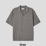 Edith Linen Half Shirt