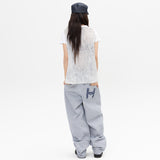 Heart Logo Mix Tee - White