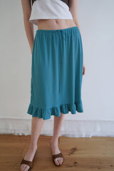 Aile frill skirt_teal