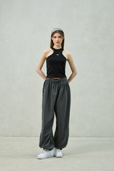 POPPY SLEEVELESS TOP / BLACK