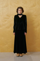 Cosmo velvet skirt_black