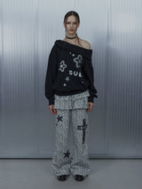 SUE Wide Hoodie Top