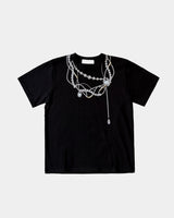 パール ネックレス Tシャツ