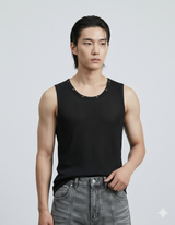 Metallic Structured Knit Tank