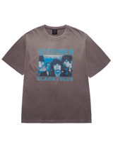 26FW ローリング ストーンズブラックブルーポスターショートスリーブ Tシャツ