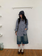 Yanpo Over Check Shirt