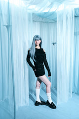 See-through layered T-shirt set