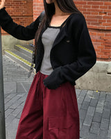 Candy Frill Knit Cardigan