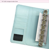 A7 soft magnet button binder blue