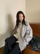[unisex] ペンパブキルテッドオーバーファイトジャンパー