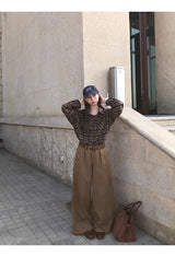 Super Pintuck Wide Cotton Pants