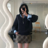 [BELLIDE MADE] Kinsha, mohair V-neck loose fit knit