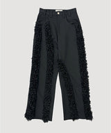 FUR STRAIGHT PANTS