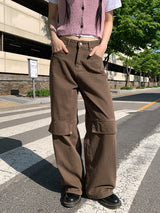 ポイントバッククリップワイドパンツ (3C)