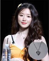 [NMIXX Sullyoon Necklace] メルティングハートカラーボーンネックレス