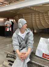 [ In-house ] シグネチャーエッセンシャルピンタックダブルミドルフィンガーリアルワイドパンツ