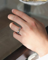 Clover rail ring G (925 silver)
