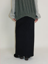 Hakata Stripe Coloring String Knitwear Zip-Up