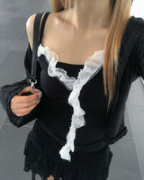 Wrap lace sleeveless