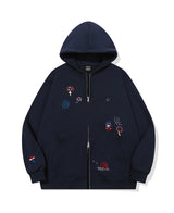 [2-WAY] Mushroom Stitch Zip-Up
