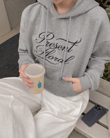 Fleece Crop Hoodie