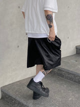 ナイロンピンタックハーフパンツ2C