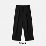 Benza Deep Pintuck Wide Slacks