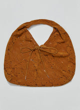Jeanne Suede Shoulder Bag_Camel