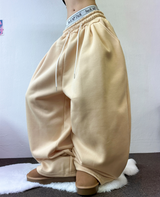 フリース🔥ヘザー🔥バルーンロングワイドパンツ💚💙💛🩶 7カラー