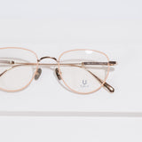 Knouun Round titanium glasses CODE. 102. F Rose Gold