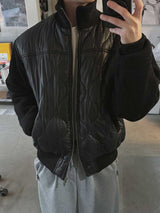 ASCLO Knit X Quilting Padded Jacket (2color)