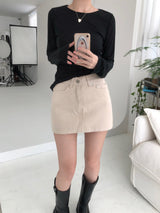 Ronnie cotton mini skirt (one color)