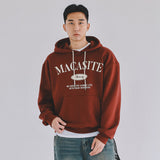 アーチロゴフードTシャツ　ワイン