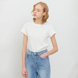 セミクロップTシャツ ホワイト